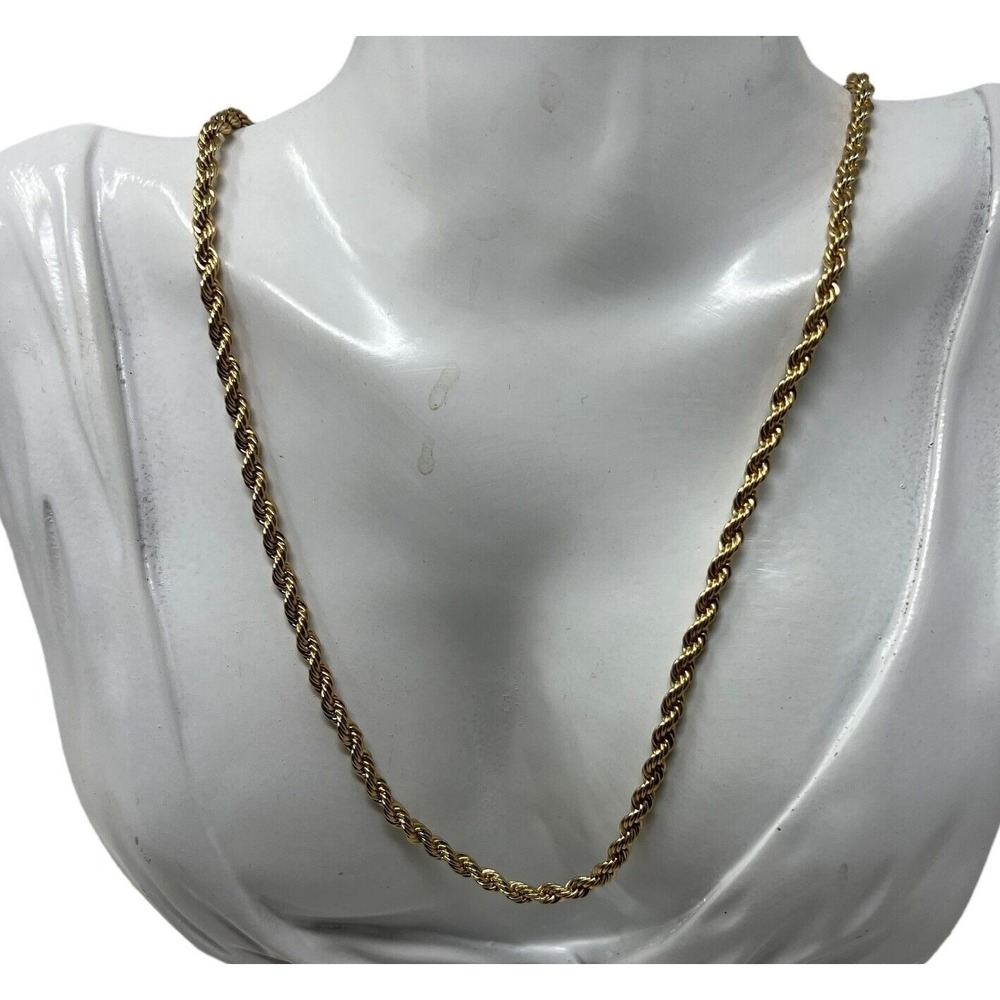 Gold Tone Rope‎ Chain 20 inches